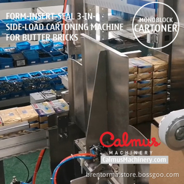 Cartoning Machine Monoblock Case Packer for Packaging Butter Bricks